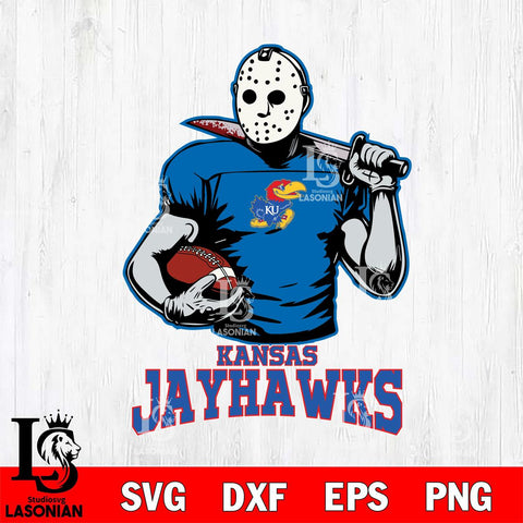 Kansas Jayhawks Jason Voorhees 9 Svg Eps Dxf Png File, Digital Download