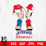 Kansas Jayhawks Merry KissMyass Svg Eps Dxf Png File,NCAA Svg Files,Digital Download,Sublimation,Instant Download