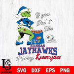 Kansas Jayhawks Merry kissmyass grinch Svg Eps Dxf Png File,NCAA Svg Files,Digital Download,Sublimation,Instant Download