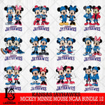 Kansas Jayhawks Mickey Minnie Mouse NCAA Bundle 12 Svg Eps Dxf Png File, Bundle NCAA svg , File Cut , Digital Download , Instant Download, Cut Svg Files