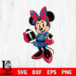 Kansas Jayhawks Minnie Mouse Svg Eps Dxf Png File, NCAA svg, Digital Download, Instant Download