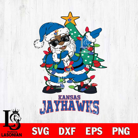 Kansas Jayhawks Santa Claus Ugly Christmas Svg dxf eps png pdf file,NCAA svg,Digital Download,Cricut file