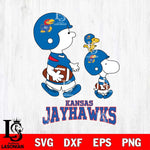 Kansas Jayhawks Snoopy Sport Svg Eps Dxf Png File, Digital Download