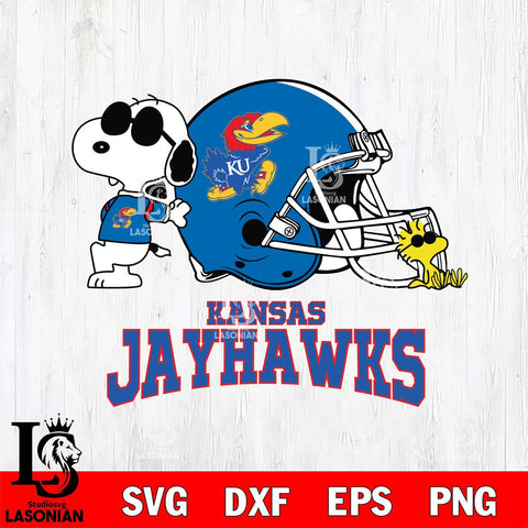 Kansas Jayhawks Snoopy Sport 2 Svg Eps Dxf Png File, Digital Download