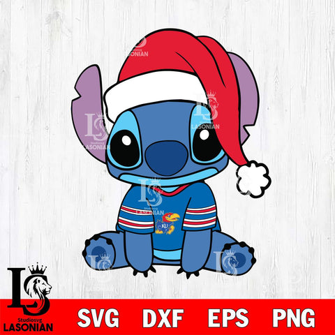 Kansas Jayhawks Stitch Merry Christmas Svg Eps Dxf Png File, Digital Download, Instant Download