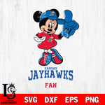 Kansas Jayhawks #1 Fan Minnie Mouse Svg Eps Dxf Png File, Digital Download, Instant Download