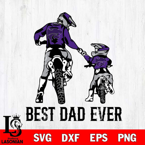 Kansas State Wildcats Best Dad Ever Svg Eps Dxf Png File, Digital Download, Instant Download