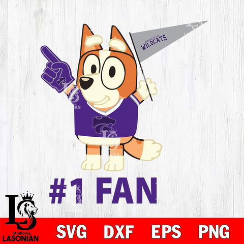 Kansas State Wildcats Bingo 1# Fan Svg Eps Dxf Png File,NCAA Svg Files,Bluey svg ,Digital Download ,Instant Download, Cricut File