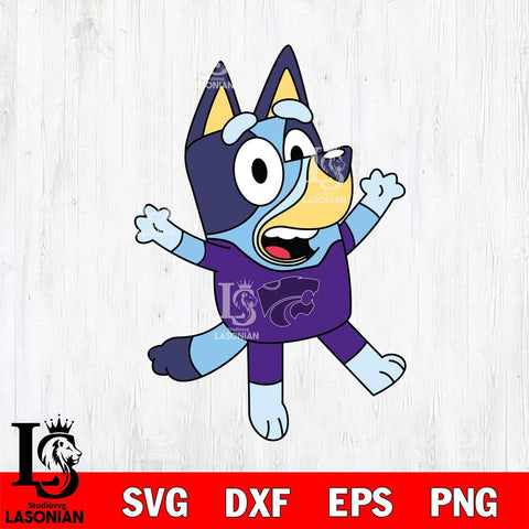 Kansas State Wildcats Bluey 3 Svg Eps Dxf Png File, Digital Download, Instant Download