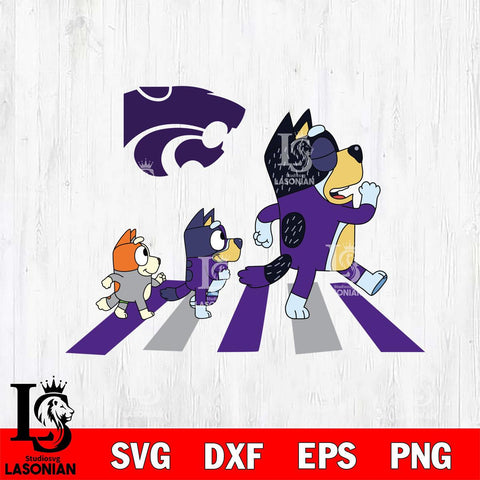 Kansas State Wildcats Bluey 6 Svg Eps Dxf Png File, Digital Download, Instant Download