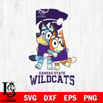 Kansas State Wildcats Bluey & Bingo 3 Svg Eps Dxf Png File, NCAA svg, Digital Download, Instant Download