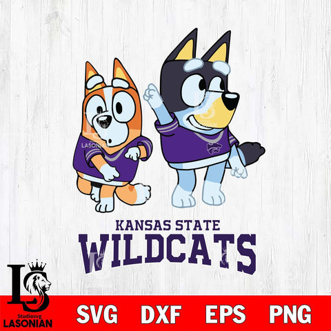 Kansas State Wildcats Bluey Chilli Mode Dance Svg Eps Dxf Png File, Digital Download, Instant Download