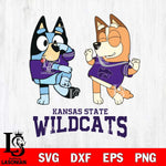 Kansas State Wildcats Bluey Chilli Sport Svg Eps Dxf Png File, Digital Download, Instant Download