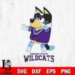 Kansas State Wildcats Bluey Dad Dance Svg Eps Dxf Png File, Digital Download, Instant Download