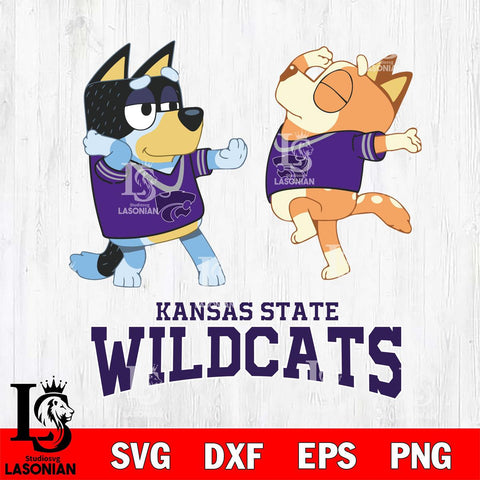 Kansas State Wildcats Bluey Dance Svg Eps Dxf Png File, Digital Download, Instant Download