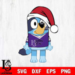 Kansas State Wildcats Bluey Dog Christmas Svg Eps Dxf Png File, Digital Download, Instant Download