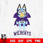 Kansas State Wildcats Bluey Dracula Halloween Svg Eps Dxf Png File, Digital Download, Instant Download