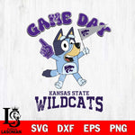 Kansas State Wildcats Bluey Game Day Svg Eps Dxf Png File, Digital Download, Instant Download