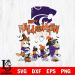 Kansas State Wildcats Bluey Halloween Family Svg Eps Dxf Png File, Digital Download, Instant Download