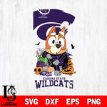 Kansas State Wildcats Bluey Halloween NCAA Svg Eps Dxf Png File, Digital Download, Instant Download