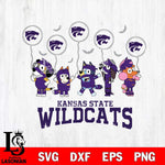 Kansas State Wildcats Bluey Halloween Spooky Svg Eps Dxf Png File, Digital Download, Instant Download