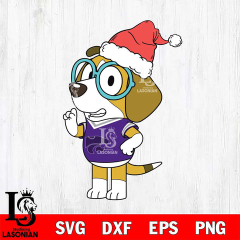 Kansas State Wildcats Bluey Honey Christmas Svg Eps Dxf Png File, Digital Download, Instant Download