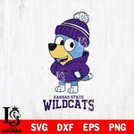 Kansas State Wildcats Bluey Hoodie Sport Svg Eps Dxf Png File, Digital Download ,Instant Download, Cricut File