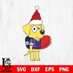 Kansas State Wildcats Bluey Lucky Christmas Svg Eps Dxf Png File, Digital Download, Instant Download