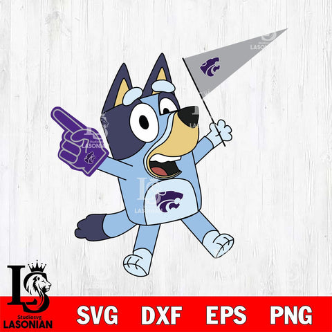 Kansas State Wildcats Bluey flag Svg Eps Dxf Png File, Digital Download, Instant Download