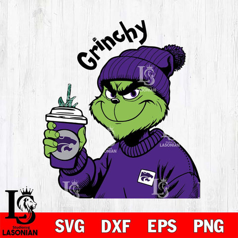 Kansas State Wildcats Boujee Grinch 10 Svg Eps Dxf Png File, Digital Download, Instant Download