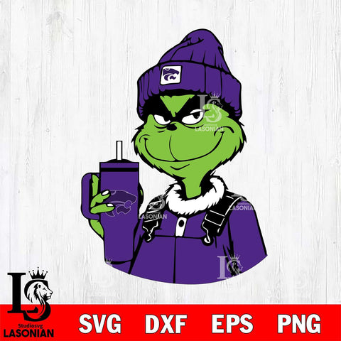 Kansas State Wildcats Boujee Grinch 2 Svg Eps Dxf Png File, Digital Download, Instant Download