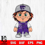 Kansas State Wildcats Chucky Horror Svg Eps Dxf Png File, NCAA svg, Digital Download, Instant Download