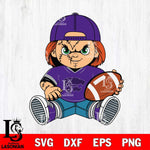 Kansas State Wildcats Chucky Horror 3 Svg Eps Dxf Png File, NCAA svg, Digital Download, Instant Download