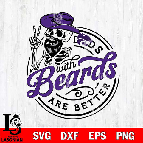 Kansas State Wildcats Dad With Beard Are Better Svg Eps Dxf Png File, Digital Download, Instant Download