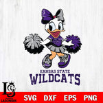 Kansas State Wildcats Daisy Duck Cheerleader Disney, Svg Eps Dxf Png File, Digital Download