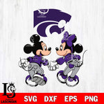 Kansas State Wildcats Fan Minnie And Mickey Love Svg Eps Dxf Png File, Digital Download, Instant Download