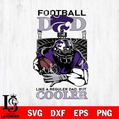 Kansas State Wildcats Football Dad Cooler Svg Eps Dxf Png File, Digital Download, Instant Download