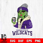 Kansas State Wildcats Girls Grinch Bougie Svg Eps Dxf Png File, Digital Download, Instant Download