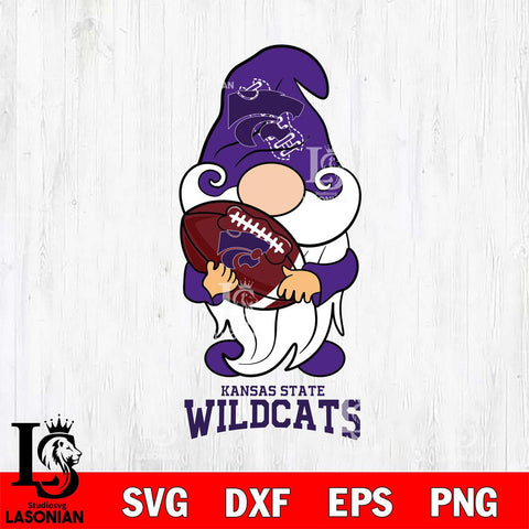 Kansas State Wildcats Gnomes Christmas football Svg Eps Dxf Png File, Digital Download, Instant Download