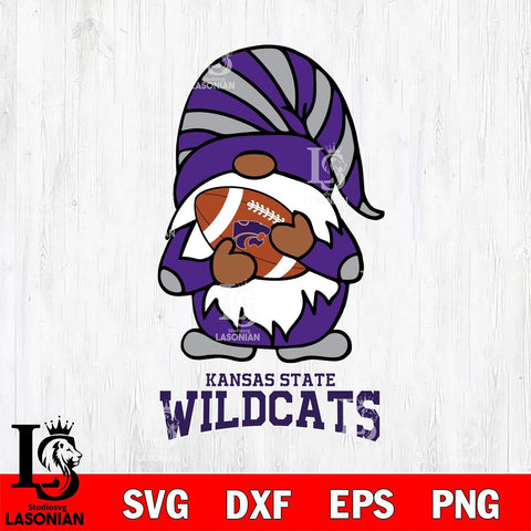 Kansas State Wildcats Gnomes Football Svg Eps Dxf Png File, Digital Download, Instant Download