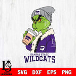 Kansas State Wildcats Grinch Bougie Football Svg Eps Dxf Png File, Digital Download, Instant Download