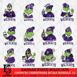 Kansas State Wildcats Grinch Christmas NCAA Bundle 12 Svg Eps Dxf Png File,Cricut files, Digital Download, Instant Download