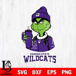 Kansas State Wildcats Grinch Football Christmas Cut Files Cricut, Svg Dxf Eps Png file, Digital download , Silhouette