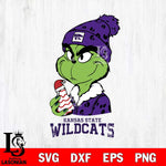 Kansas State Wildcats Grinch Tree Cake Svg Eps Dxf Png File, Digital Download, Instant Download