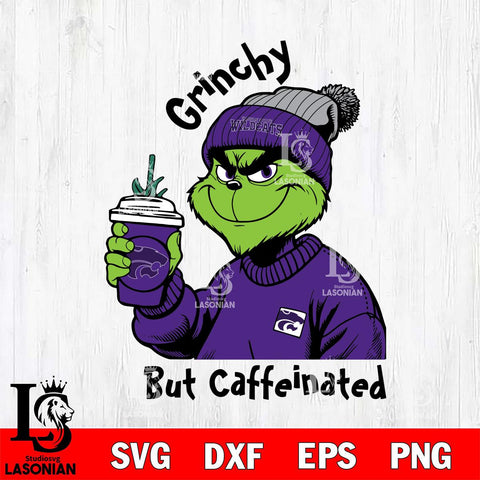 Kansas State Wildcats Grinchy But Caffeinated Svg Eps Dxf Png File, Digital Download, Instant Download