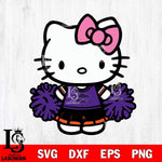 Kansas State Wildcats Hello Kitty Cheerleader 2 Svg Eps Dxf Png File, Digital Download, Instant Download