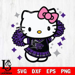 Kansas State Wildcats Hello Kitty Cheerleader 4 Svg Eps Dxf Png File, Digital Download, Instant Download