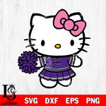 Kansas State Wildcats Hello Kitty Cheerleader 8 Svg Eps Dxf Png File, Digital Download, Instant Download