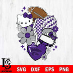 Kansas State Wildcats Hello Kitty NCAA 2 Svg Eps Dxf Png File, Digital Download, Instant Download