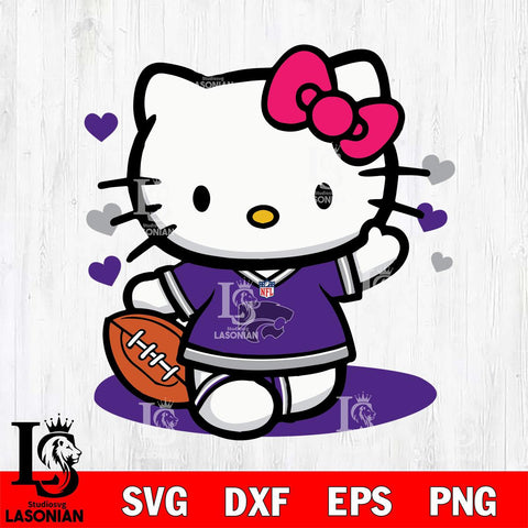 Kansas State Wildcats Hello Kitty sport 10 Svg Eps Dxf Png File, NCAA svg, Digital Download, Instant Download